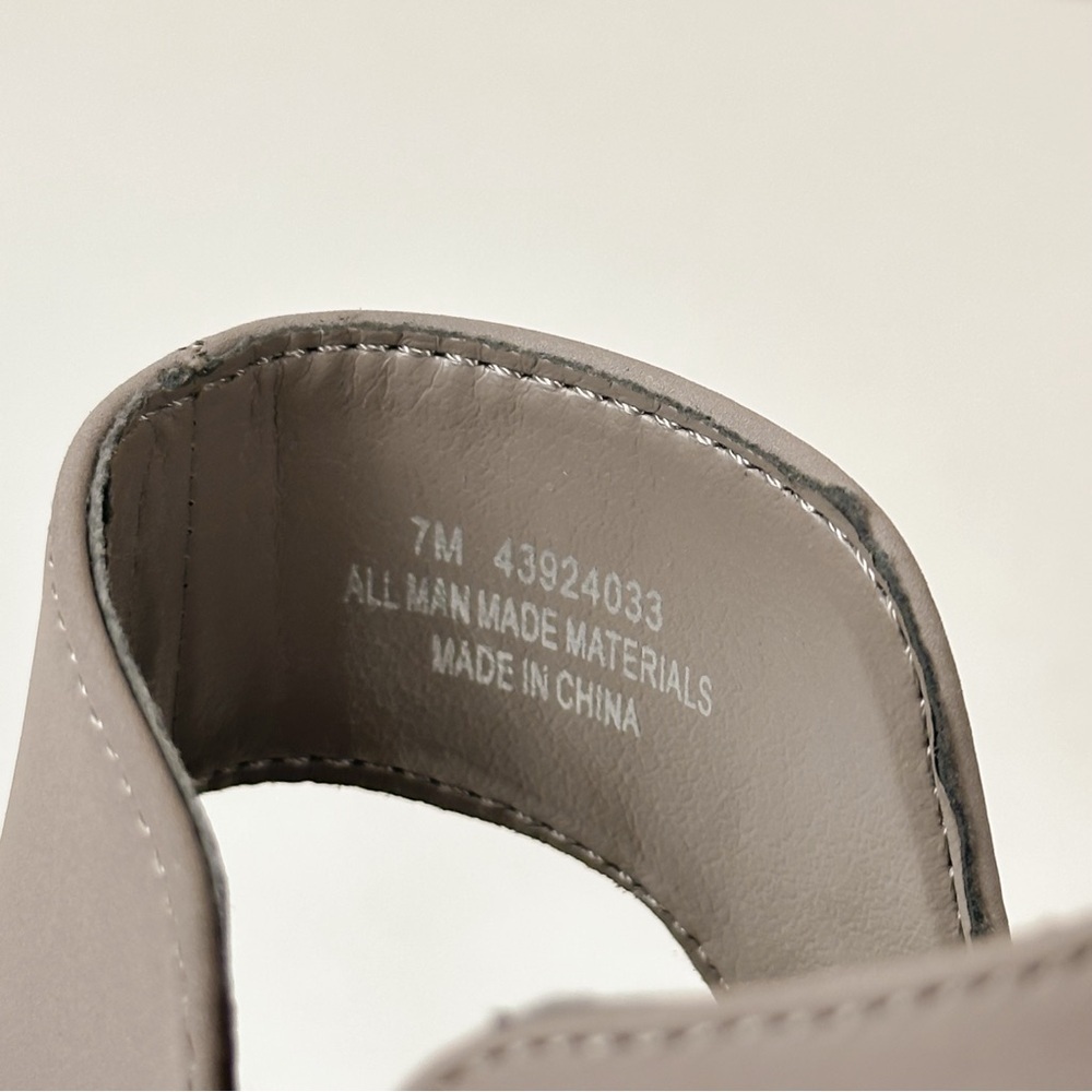 C Comfort EST. 1946 Taupe Gray Slingback Block Heel Sandal Booties - Picture 8 of 10